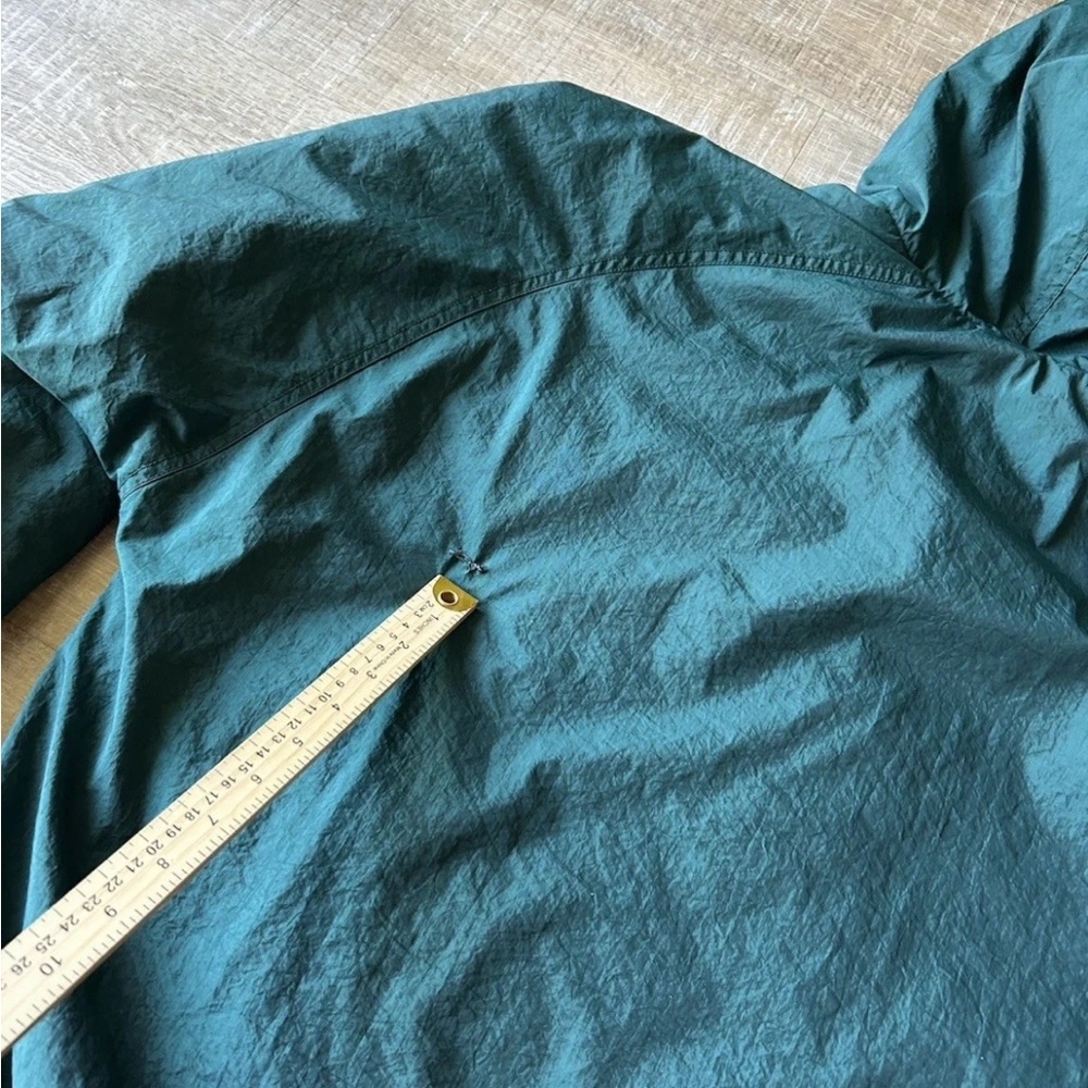 Nike Vintage Coat Men’s XL Swoosh Zip Hooded Green Embroidered JACKET Lined 90s - Picture 7 of 15